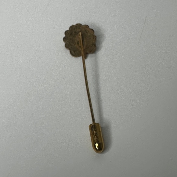 Rose Flower classic stick pin gold tone vintage 80's - Picture 5 of 6